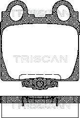 Triscan 403612017 - Комплект спирачно феродо, дискови спирачки vvparts.bg