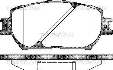 Triscan 8110 13056 - Комплект спирачно феродо, дискови спирачки vvparts.bg