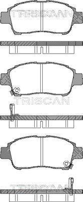 Triscan 8110 13019 - Комплект спирачно феродо, дискови спирачки vvparts.bg