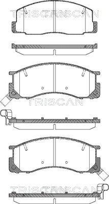 Triscan 8110 13015 - Комплект спирачно феродо, дискови спирачки vvparts.bg