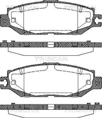 Triscan 8110 13037 - Комплект спирачно феродо, дискови спирачки vvparts.bg