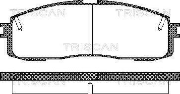 Triscan 8110 13152 - Комплект спирачно феродо, дискови спирачки vvparts.bg