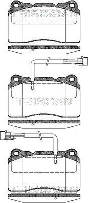 Triscan 8110 12004 - Комплект спирачно феродо, дискови спирачки vvparts.bg