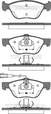 Triscan 8110 12010 - Комплект спирачно феродо, дискови спирачки vvparts.bg