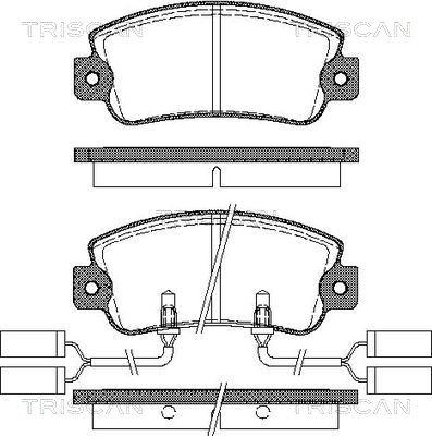 Textar TX0316 - Комплект спирачно феродо, дискови спирачки vvparts.bg