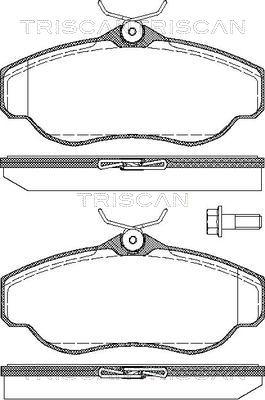 Unipart GBP1095AF - Комплект спирачно феродо, дискови спирачки vvparts.bg