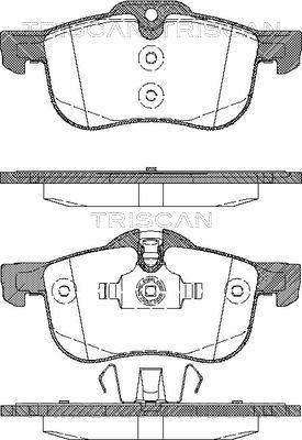 Triscan 8110 17010 - Комплект спирачно феродо, дискови спирачки vvparts.bg