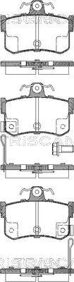 Triscan 8110 17011 - Комплект спирачно феродо, дискови спирачки vvparts.bg