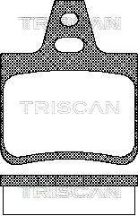 Triscan 8110 38933 - Комплект спирачно феродо, дискови спирачки vvparts.bg