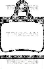 Triscan 8110 38783 - Комплект спирачно феродо, дискови спирачки vvparts.bg