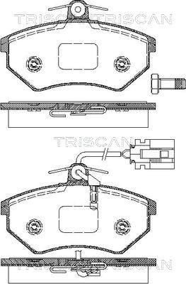 BOSCH 0 986 424 201 - Комплект спирачно феродо, дискови спирачки vvparts.bg