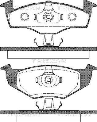 Triscan 8110 29004 - Комплект спирачно феродо, дискови спирачки vvparts.bg