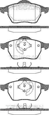 Triscan 8110 29006 - Комплект спирачно феродо, дискови спирачки vvparts.bg