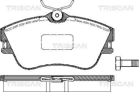 Triscan 8110 29001 - Комплект спирачно феродо, дискови спирачки vvparts.bg