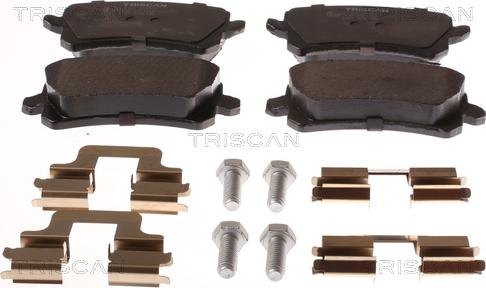 Triscan 8110 29077 - Комплект спирачно феродо, дискови спирачки vvparts.bg