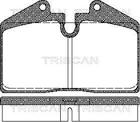 Triscan 8110 29156 - Комплект спирачно феродо, дискови спирачки vvparts.bg