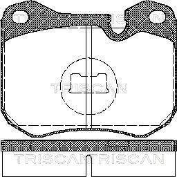 Triscan 8110 29157 - Комплект спирачно феродо, дискови спирачки vvparts.bg