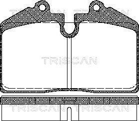 Triscan 8110 29165 - Комплект спирачно феродо, дискови спирачки vvparts.bg