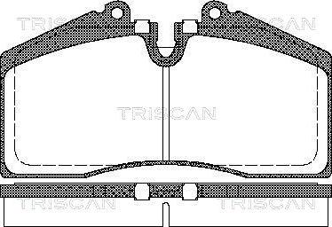 Triscan 8110 29160 - Комплект спирачно феродо, дискови спирачки vvparts.bg
