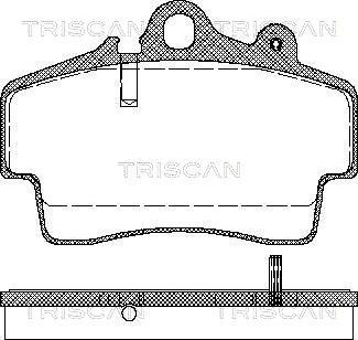 Triscan 8110 29162 - Комплект спирачно феродо, дискови спирачки vvparts.bg