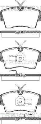 Triscan 8110 24997 - Комплект спирачно феродо, дискови спирачки vvparts.bg