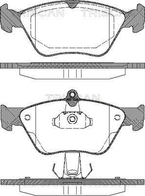 Triscan 8110 24001 - Комплект спирачно феродо, дискови спирачки vvparts.bg