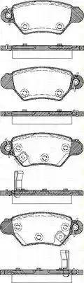 Triscan 8110 24008 - Комплект спирачно феродо, дискови спирачки vvparts.bg