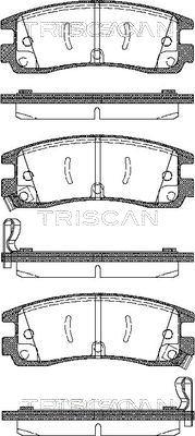 Triscan 8110 24015 - Комплект спирачно феродо, дискови спирачки vvparts.bg