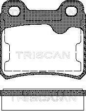 Triscan 8110 24892 - Комплект спирачно феродо, дискови спирачки vvparts.bg