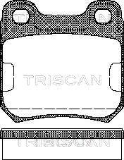 Triscan 8110 24865 - Комплект спирачно феродо, дискови спирачки vvparts.bg