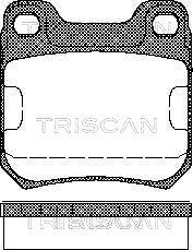 Triscan 8110 24866 - Комплект спирачно феродо, дискови спирачки vvparts.bg
