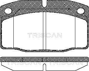Triscan 8110 24234 - Комплект спирачно феродо, дискови спирачки vvparts.bg