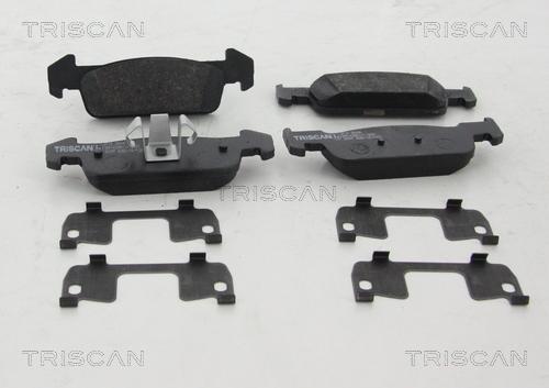 Triscan 8110 25045 - Комплект спирачно феродо, дискови спирачки vvparts.bg