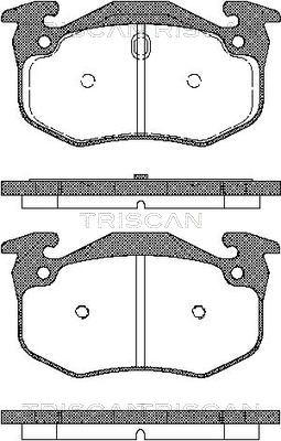 Triscan 8110 25001 - Комплект спирачно феродо, дискови спирачки vvparts.bg