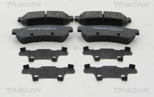 Triscan 8110 21014 - Комплект спирачно феродо, дискови спирачки vvparts.bg