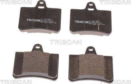 Triscan 8110 28017 - Комплект спирачно феродо, дискови спирачки vvparts.bg