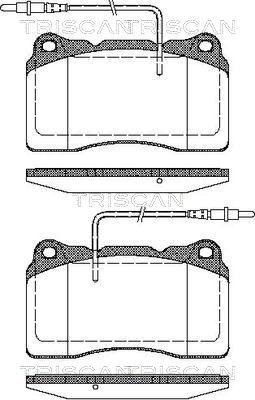 Triscan 8110 28032 - Комплект спирачно феродо, дискови спирачки vvparts.bg