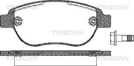 Triscan 8110 28022 - Комплект спирачно феродо, дискови спирачки vvparts.bg