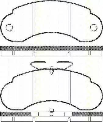 Triscan 8110 23964 - Комплект спирачно феродо, дискови спирачки vvparts.bg