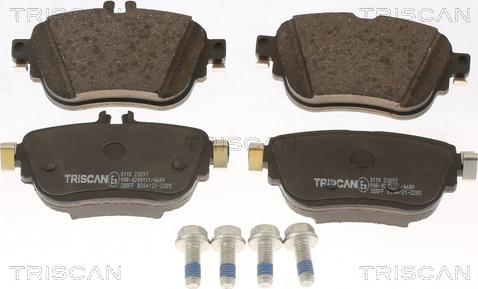 Triscan 8110 23097 - Комплект спирачно феродо, дискови спирачки vvparts.bg