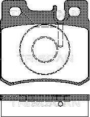 Triscan 8110 23007 - Комплект спирачно феродо, дискови спирачки vvparts.bg