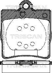 Triscan 8110 23018 - Комплект спирачно феродо, дискови спирачки vvparts.bg
