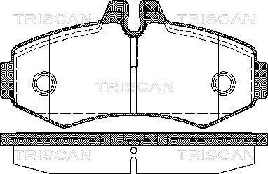 Triscan 8110 23020 - Комплект спирачно феродо, дискови спирачки vvparts.bg