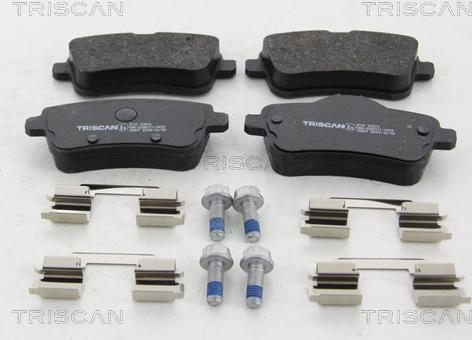 Triscan 8110 23076 - Комплект спирачно феродо, дискови спирачки vvparts.bg