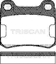 Triscan 8110 23115 - Комплект спирачно феродо, дискови спирачки vvparts.bg