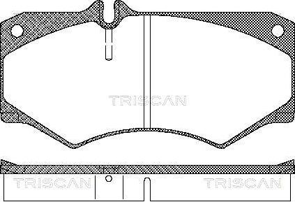 Triscan 8110 23774 - Комплект спирачно феродо, дискови спирачки vvparts.bg