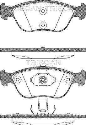 Triscan 8110 27009 - Комплект спирачно феродо, дискови спирачки vvparts.bg