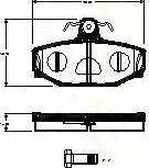 Triscan 8110 27014 - Комплект спирачно феродо, дискови спирачки vvparts.bg