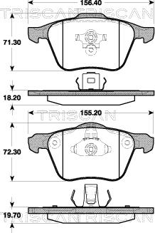 Ferodo HQF2436C - Комплект спирачно феродо, дискови спирачки vvparts.bg