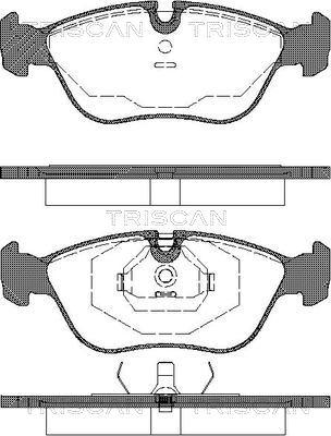 Triscan 8110 27175 - Комплект спирачно феродо, дискови спирачки vvparts.bg